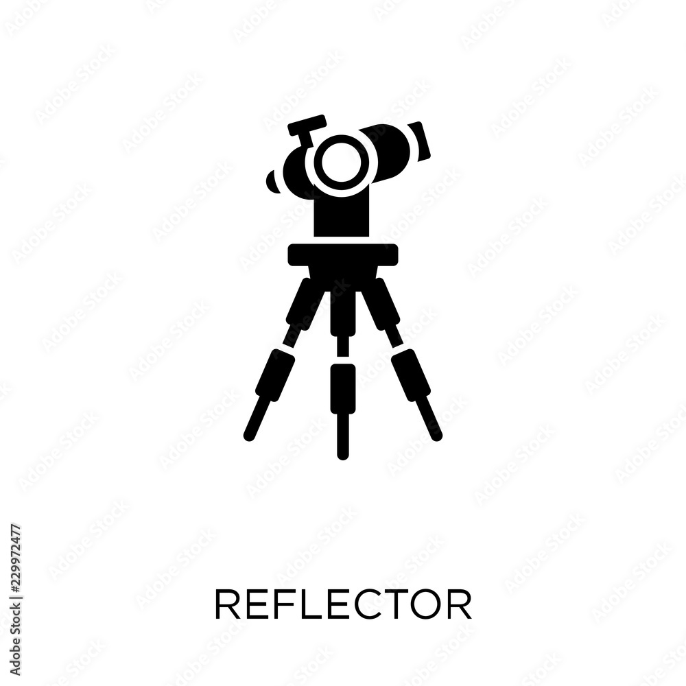 Fototapeta premium Reflector icon. Reflector symbol design from Astronomy collection. Simple element vector illustration. Can be used in web and mobile.