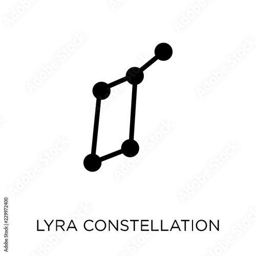 Lyra Constellation icon. Lyra Constellation symbol design from Astronomy collection. Simple element vector illustration. Can be used in web and mobile.