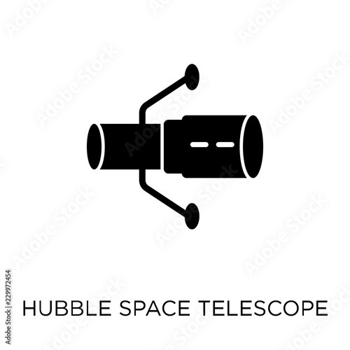 Hubble space telescope icon. Hubble space telescope symbol design from Astronomy collection. Simple element vector illustration. Can be used in web and mobile.