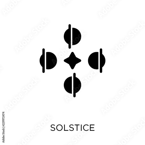 Solstice icon. Solstice symbol design from Astronomy collection. Simple element vector illustration. Can be used in web and mobile.