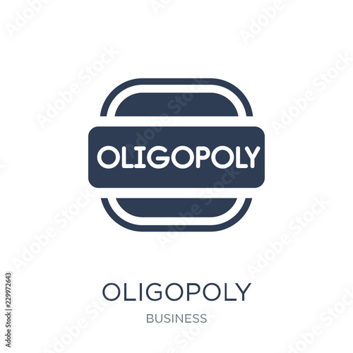 Oligopoly icon. Trendy flat vector Oligopoly icon on white background from Business collection