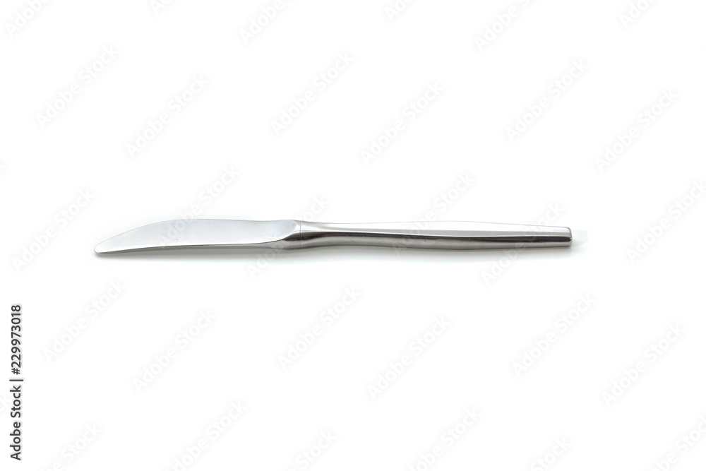 Single knife against white background Single knife against white background