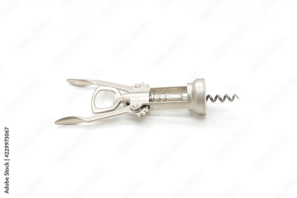 Corkscrew on a white background Corkscrew on a white background