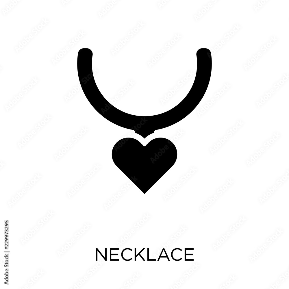 Necklace icon. Necklace symbol design from Wedding and love collection. Necklace icon. Necklace symbol design from Wedding and love collection.