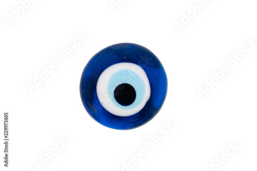 Fotografie solated turkish evil eye amulet on white background,