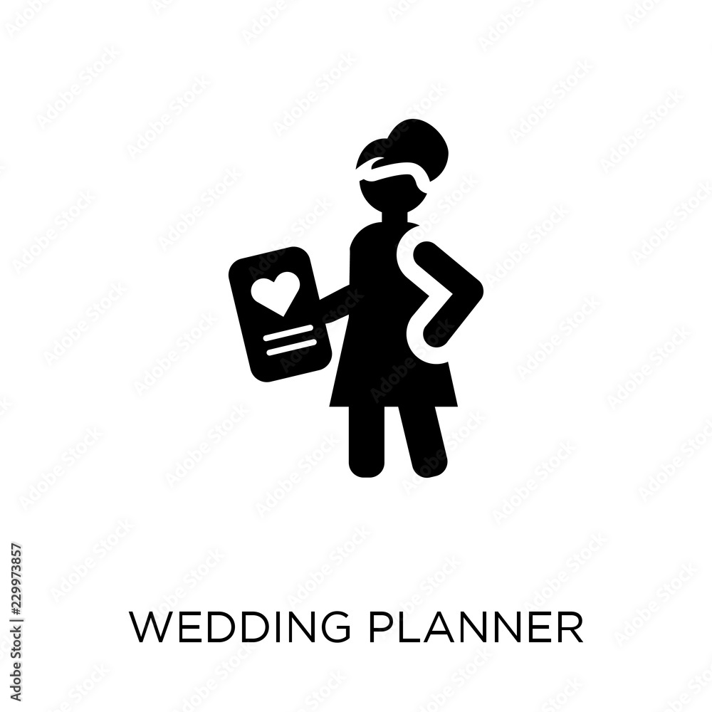 wedding planner icon. wedding planner symbol design from Wedding and love collection. wedding planner icon. wedding planner symbol design from Wedding and love collection.