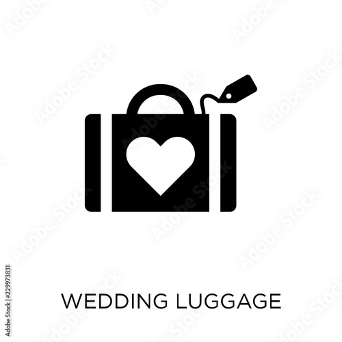 wedding Luggage icon. wedding Luggage symbol design from Wedding and love collection.