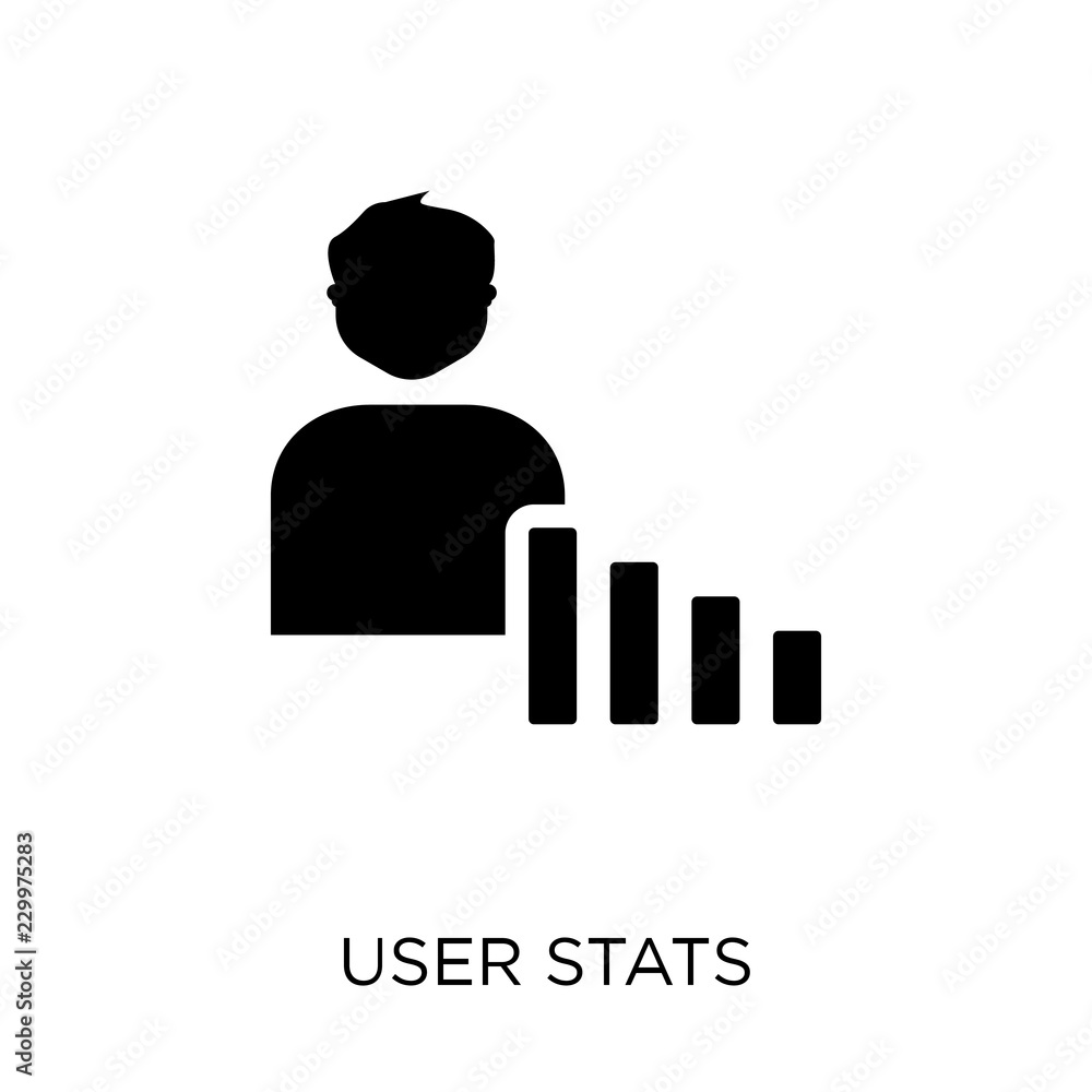 User Stats icon. User Stats symbol design from Analytics collection. User Stats icon. User Stats symbol design from Analytics collection.