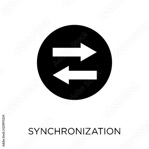 Synchronization icon. Synchronization symbol design from Analytics collection.