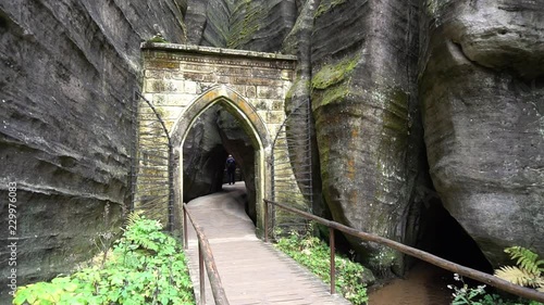 Gothic Gate in Adrspach Rocks, Czech Republic