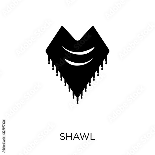 Shawl icon. Shawl symbol design from Clothes collection.