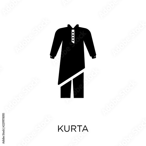 Kurta icon. Kurta symbol design from Clothes collection.