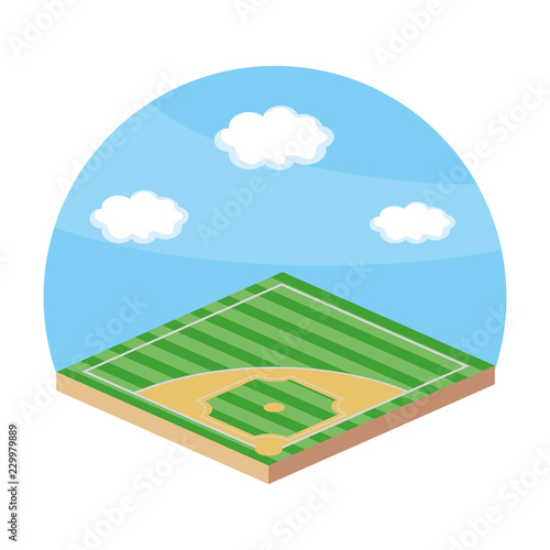 Baseball playing field