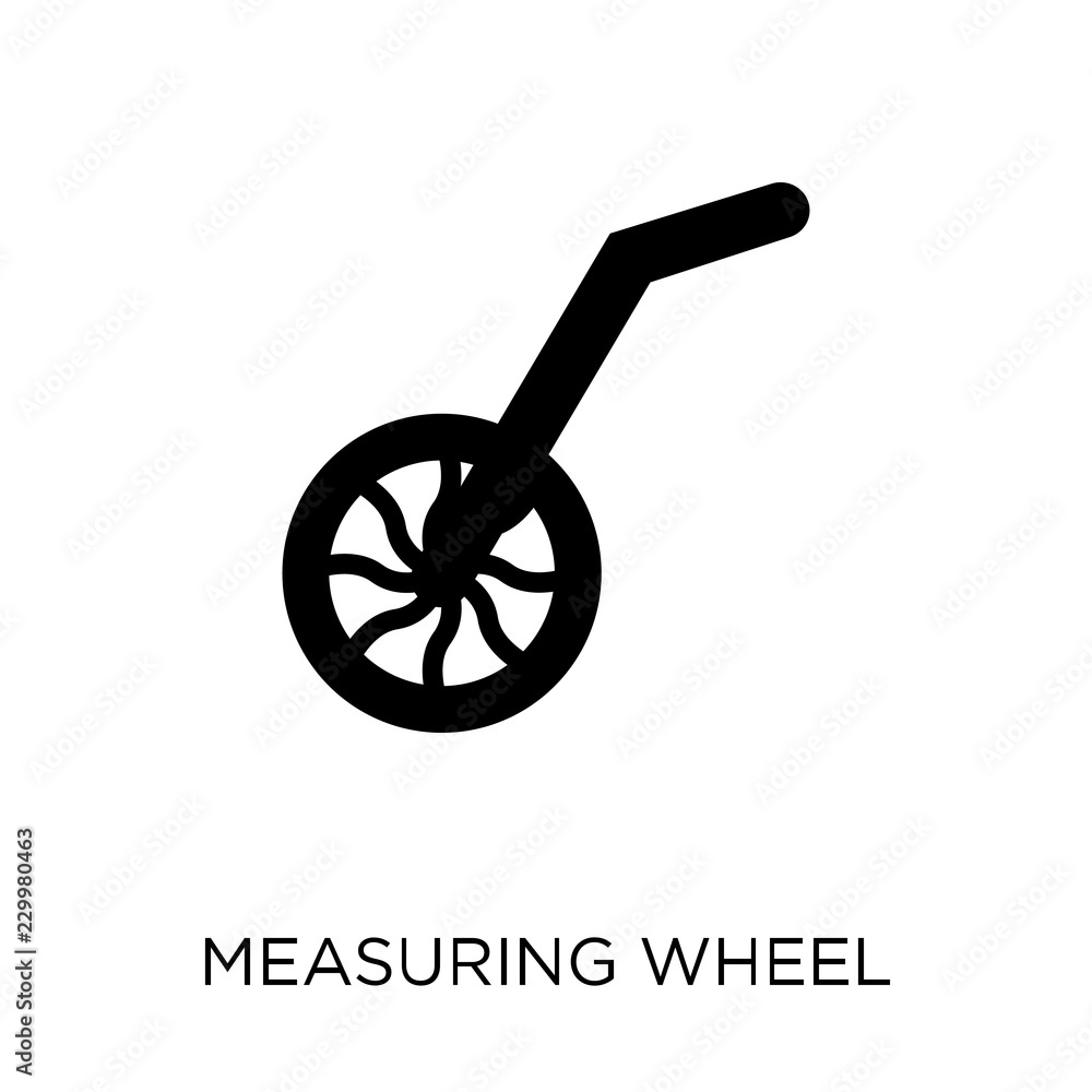 Measuring wheel icon. Measuring wheel symbol design from Construction collection. Measuring wheel icon. Measuring wheel symbol design from Construction collection.