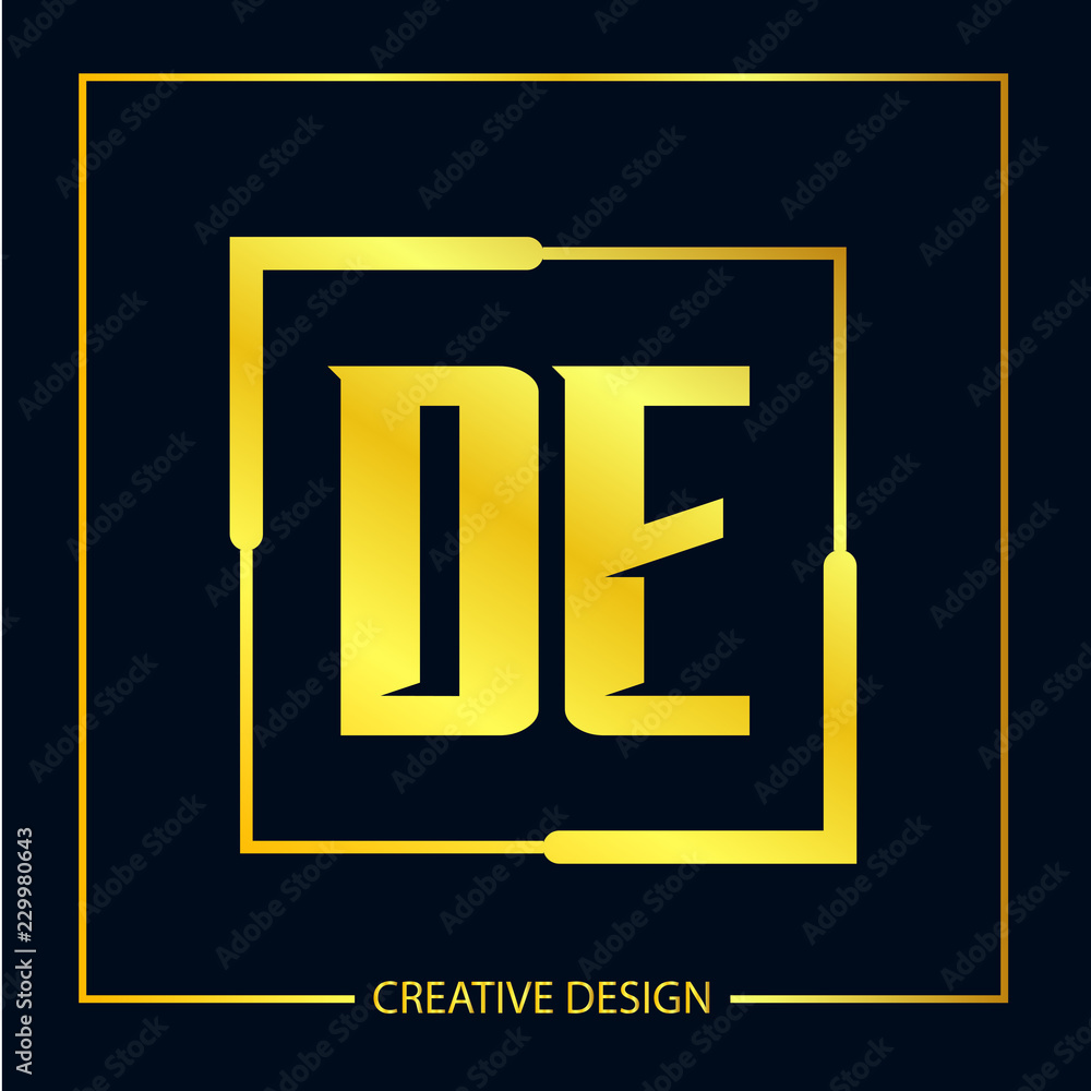Initial Letter DE Logo Template Design Initial Letter DE Logo Template Design