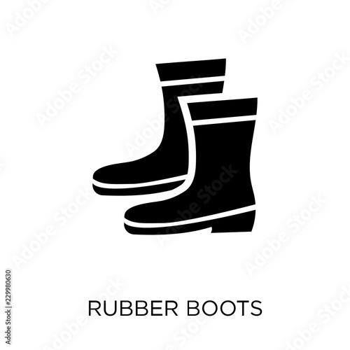 Rubber Boots icon. Rubber Boots symbol design from Construction collection.