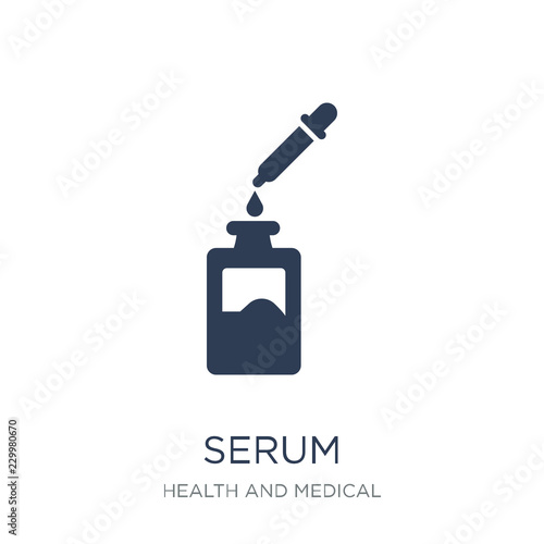 Serum icon. Trendy flat vector Serum icon on white background from Health and Medical collection