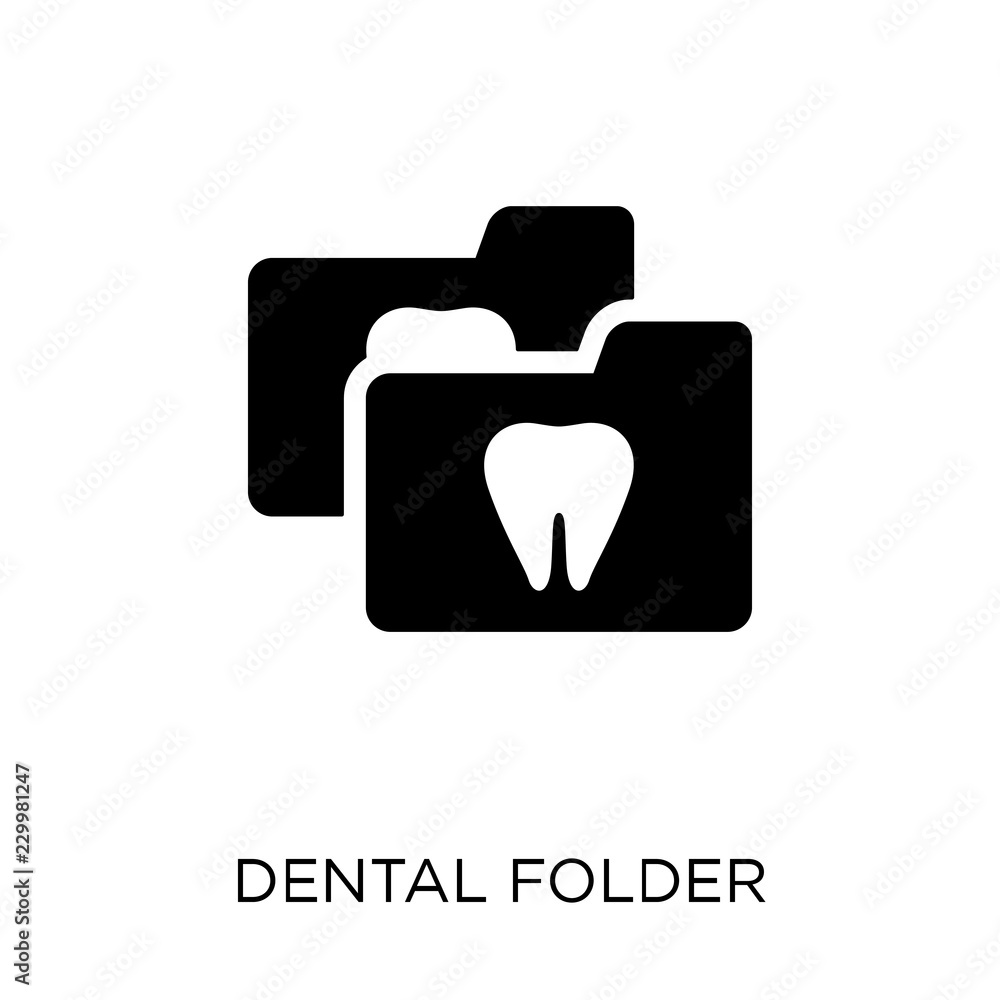 Dental Folder icon. Dental Folder symbol design from Dentist collection ...