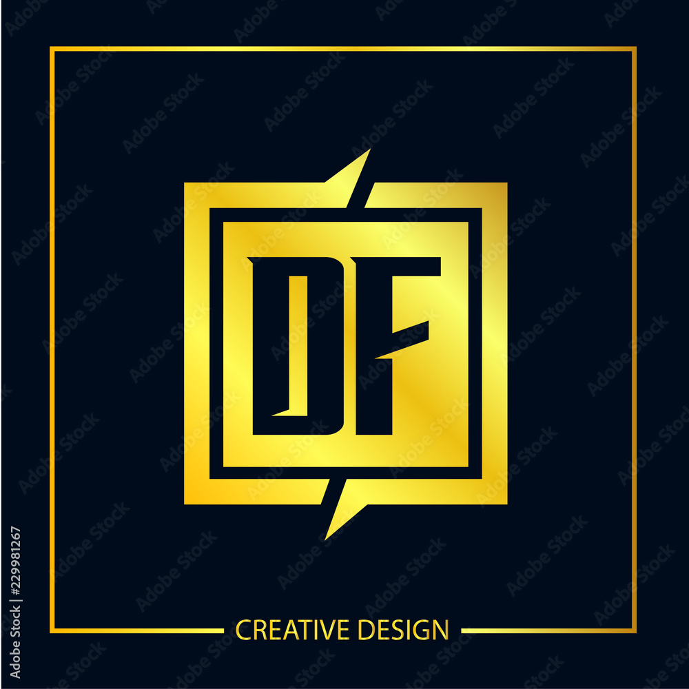Initial Letter DF Logo Template Design Initial Letter DF Logo Template Design