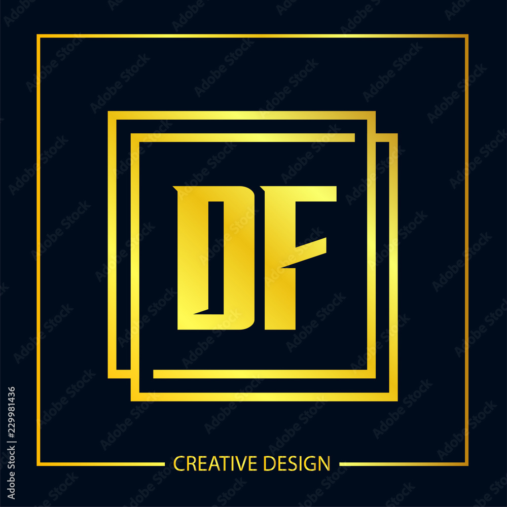 Initial Letter DF Logo Template Design Initial Letter DF Logo Template Design