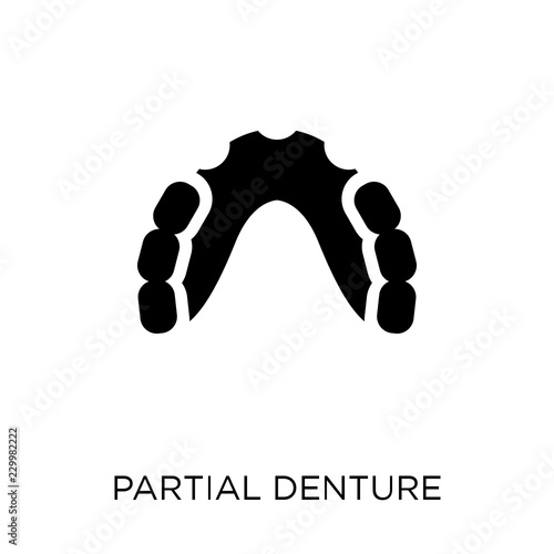 Partial Denture icon. Partial Denture symbol design from Dentist collection.