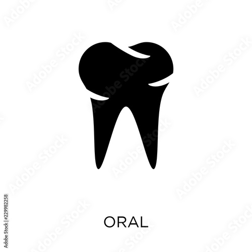 Oral icon. Oral symbol design from Dentist collection.
