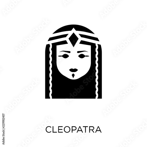 Cleopatra icon. Cleopatra symbol design from Desert collection.