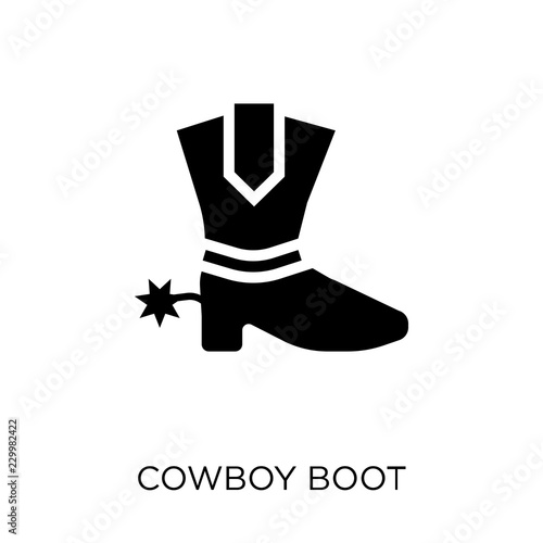 Cowboy Boot icon. Cowboy Boot symbol design from Desert collection.