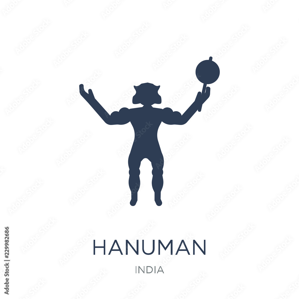 Hanuman icon. Trendy flat vector Hanuman icon on white background from  india collection Stock Vector | Adobe Stock