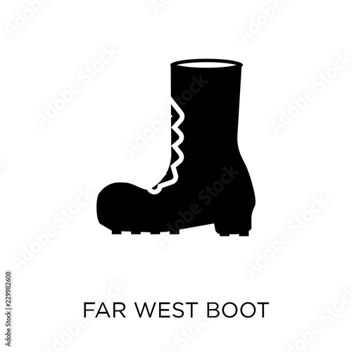 far west Boot icon. far west Boot symbol design from Desert collection.