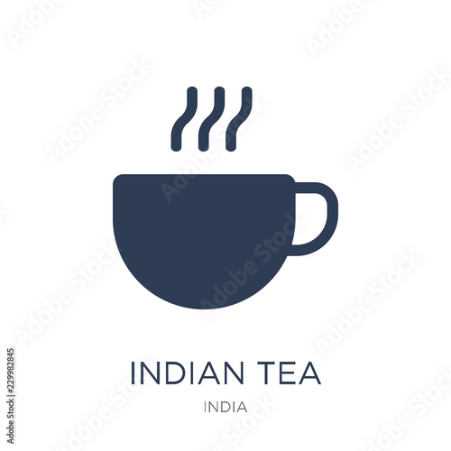 indian Tea icon. Trendy flat vector indian Tea icon on white background from india collection