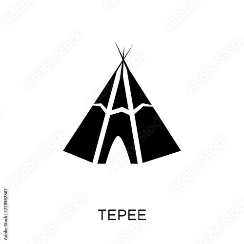 Tepee icon. Tepee symbol design from Desert collection.