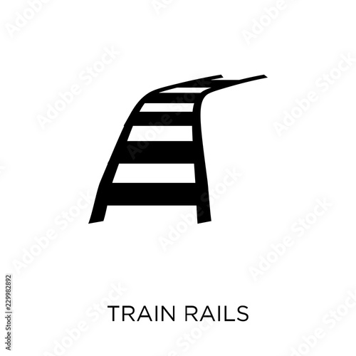 Train Rails icon. Train Rails symbol design from Desert collection.