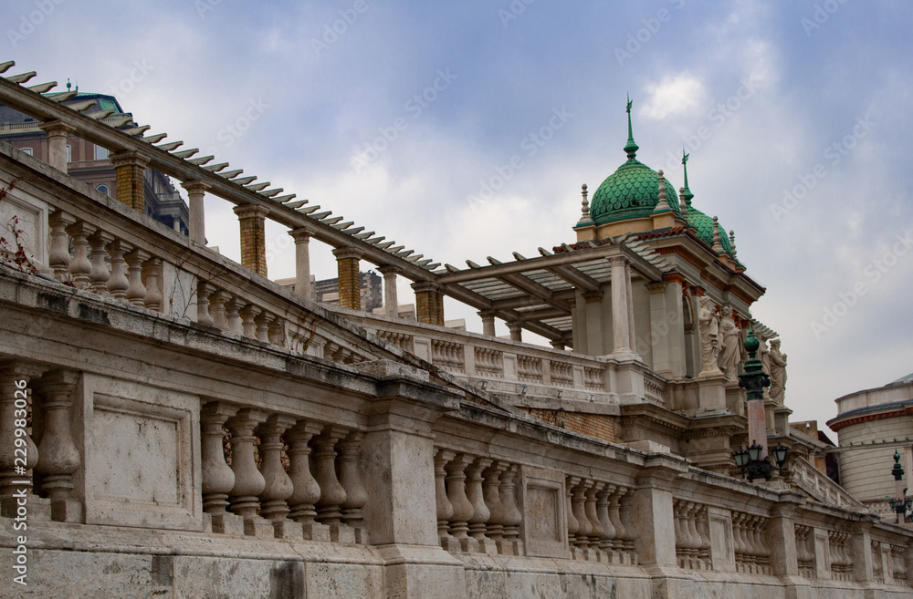 Budapest, Ungarn - Königlicher Burgpalast auf der Buda Seite der Donau - Wahrzeichen der Hauptstadt von Ungarn