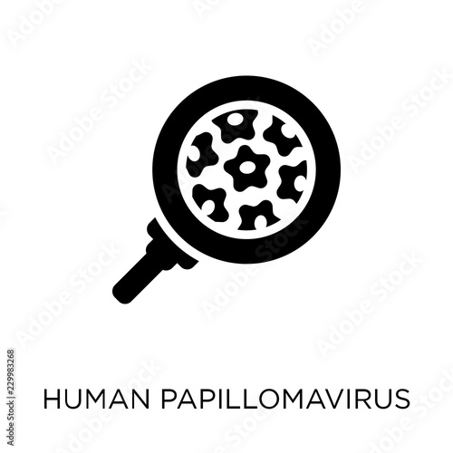 Human papillomavirus icon. Human papillomavirus symbol design from Diseases collection.