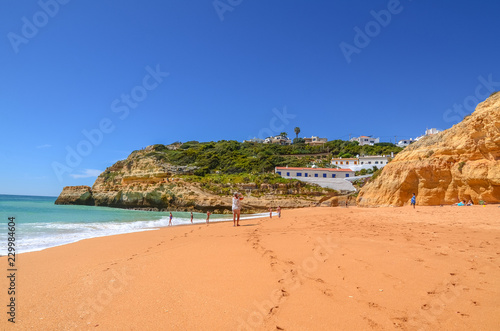 Benagil beach in Portugal.