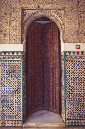 The doors in The Alcazar of Seville photo