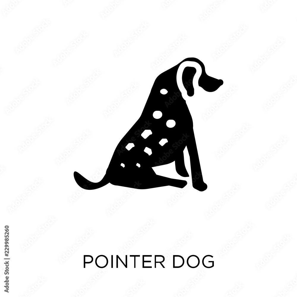 Fototapeta premium Pointer dog icon. Pointer dog symbol design from Dogs collection.