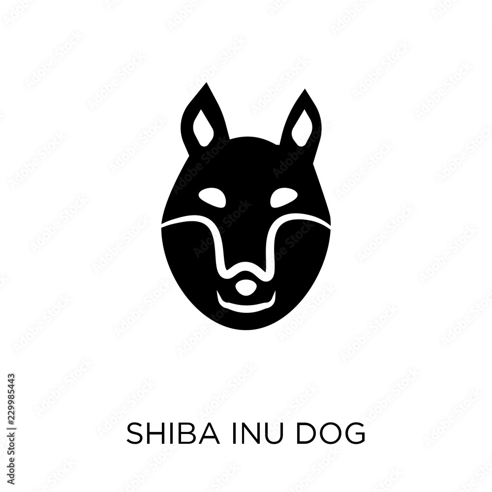 Shiba Inu dog icon. Shiba Inu dog symbol design from Dogs collection.