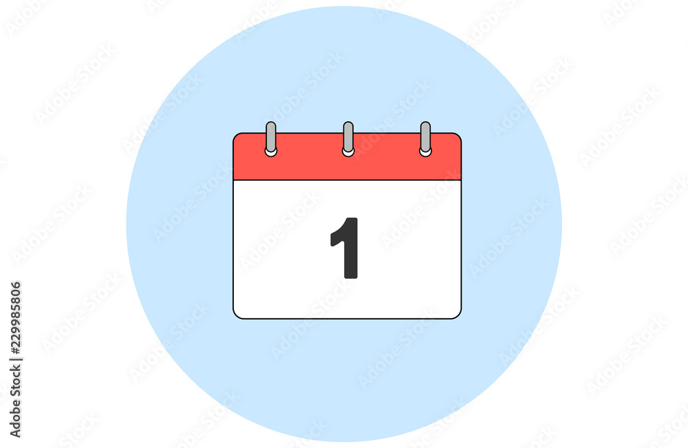 Simple vector calendar. Day 1. Every month. Simple vector calendar. Day 1. Every month.