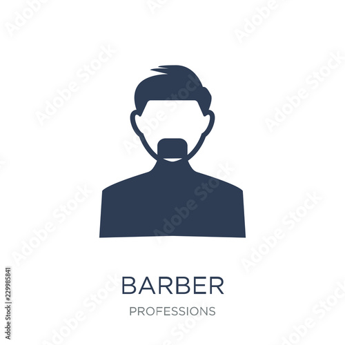 Barber icon. Trendy flat vector Barber icon on white background from Professions collection © t-vector-icons