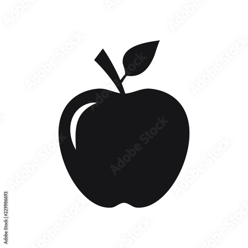 Apple vector icon.