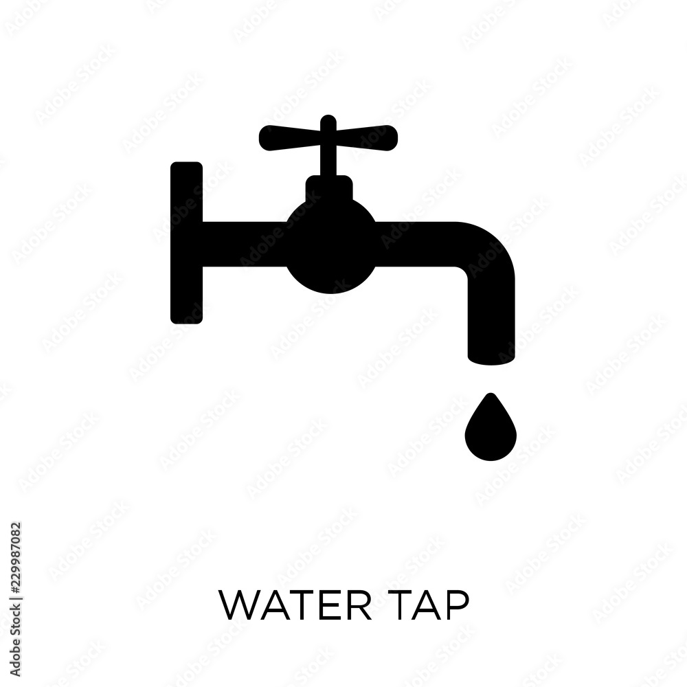 Water tap icon. Water tap symbol design from Ecology collection. Water tap icon. Water tap symbol design from Ecology collection.