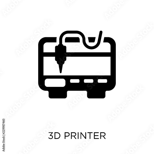 3d printer icon. 3d printer symbol design from Electronic devices collection. Simple element vector illustration. Can be used in web and mobile.