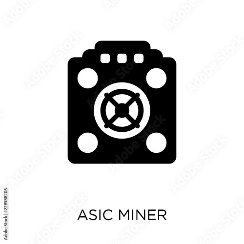 asic miner icon. asic miner symbol design from Electronic devices collection. Simple element vector illustration. Can be used in web and mobile.