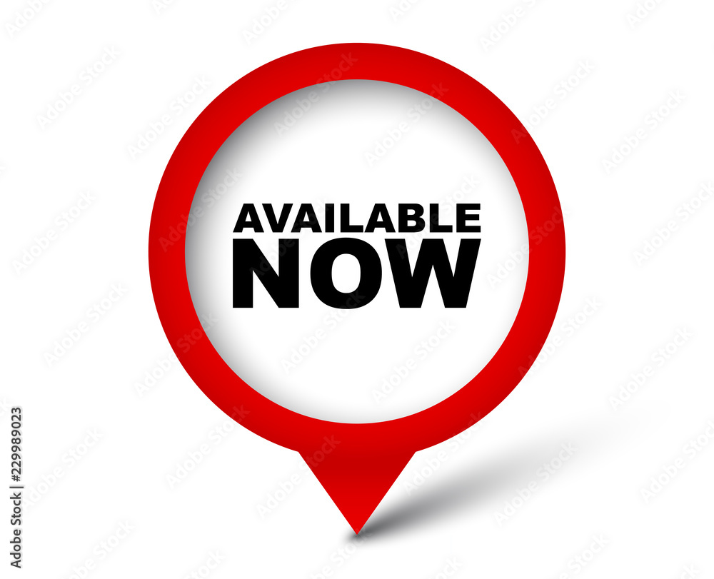 red vector banner available now red vector banner available now