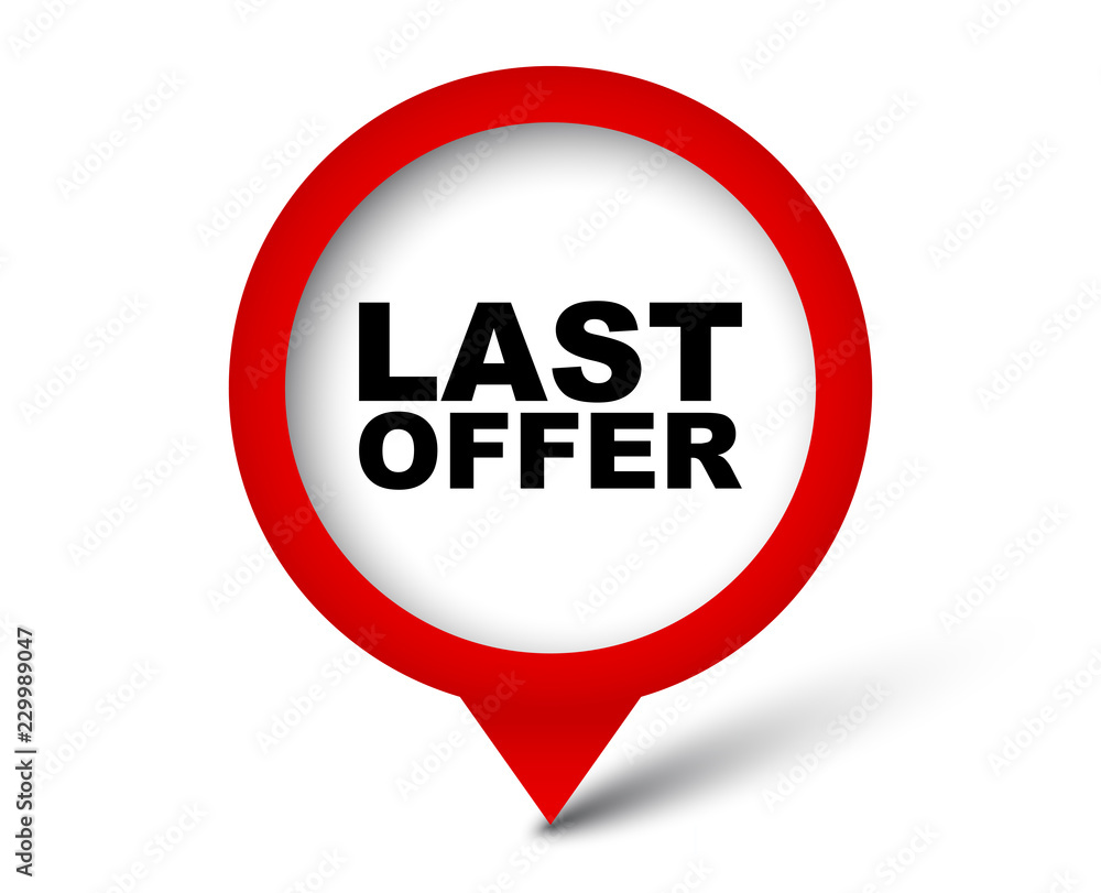 red vector banner last offer red vector banner last offer