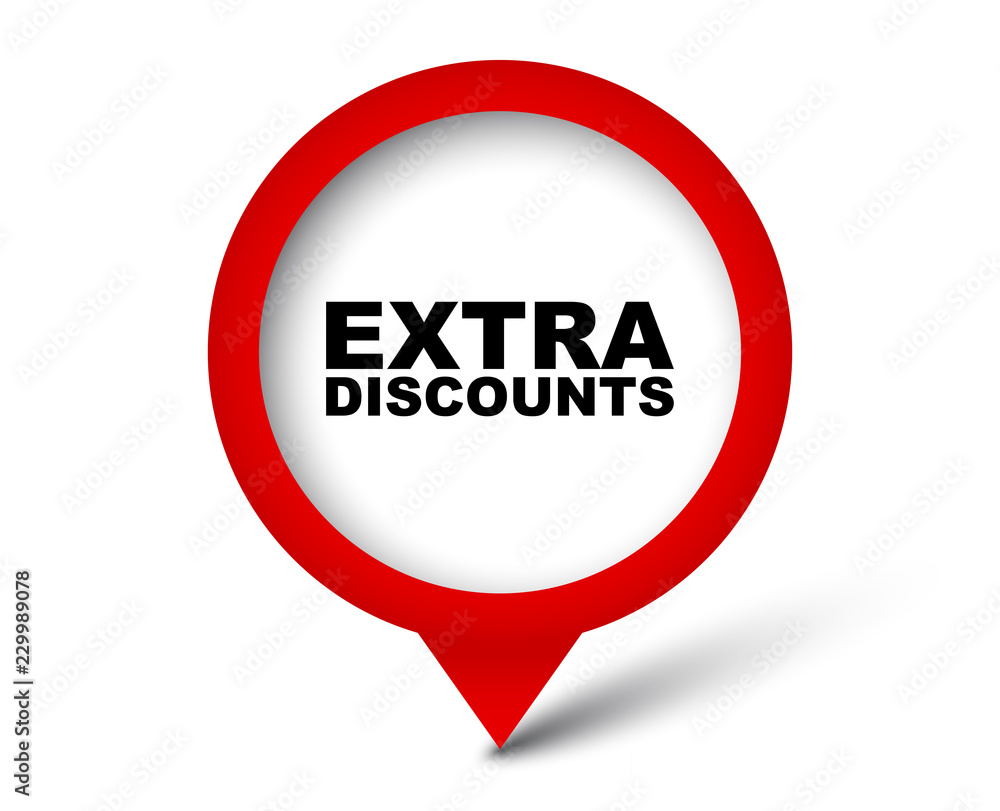 red vector banner extra discounts red vector banner extra discounts