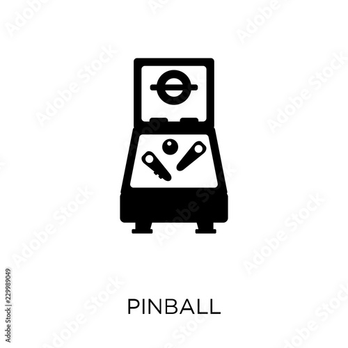 Pinball icon. Pinball symbol design from Entertainment collection. Simple element vector illustration. Can be used in web and mobile.
