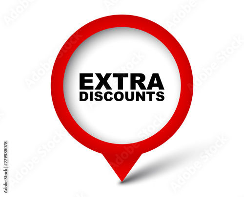 Free Download red vector banner extra discounts - GFXLoad